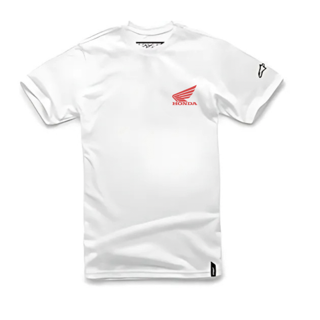 remera alpinestars honda con logo