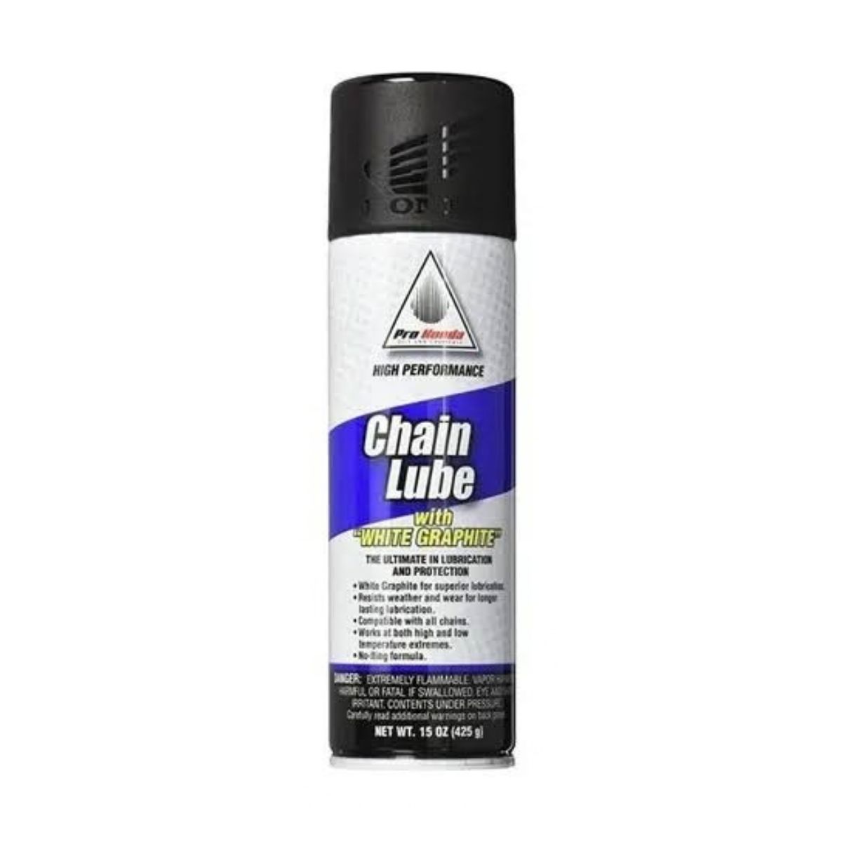 Aerosol de aceite lubricante para cadena Honda con grafito blanco 425ml